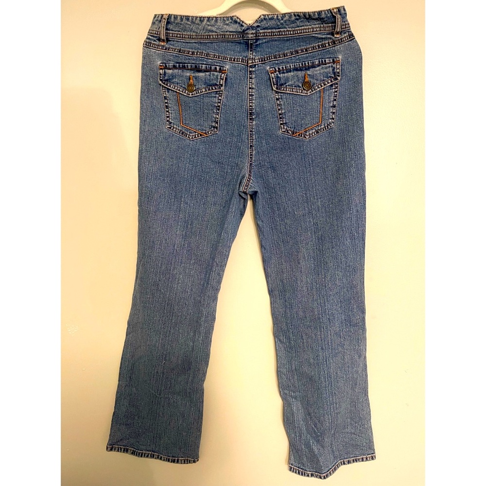 Emma James Women’s Medium Light Blue Wash Regular Stretch Denim Jeans, Size 8